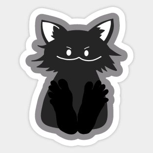 Cat With Feet Sticker